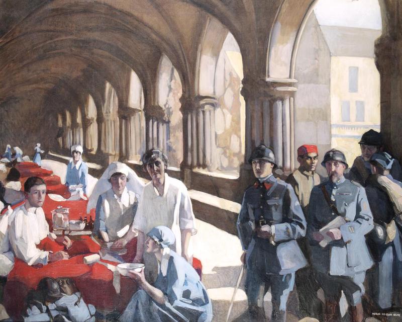 Frances Ivens at Royaumont, by Norah Neilson Gray