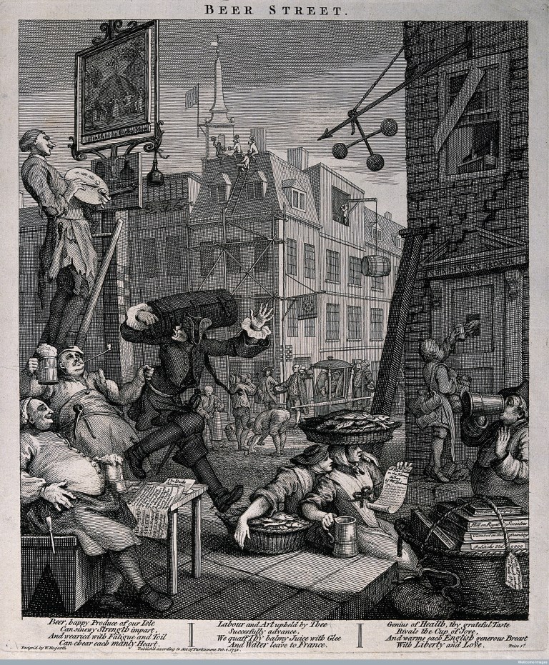 William Hogarth, Beer Street