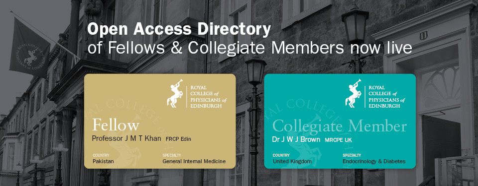 Image of membership cards with College building as backdrop