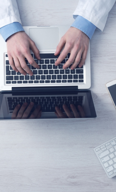 person on laptop
