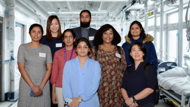 Group of people in hospital