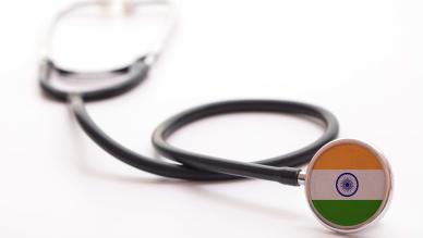 Stethoscope with flag of India