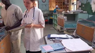 ECG Sibanor Health Center, the Republic of the Gambia