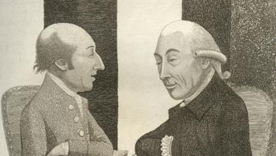 John Kay illustration of Joseph Black