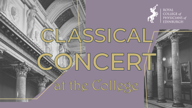 Promotional image. Text reads: Classical Concert at the College