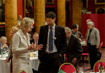 A lively conversation at the Annual Guest Lunch, 2017